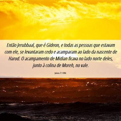 Picture 06 - Juízes 7:1 BSL - Então Jerubbaal, que é Gideon, e todas as - Bible Verse Picture