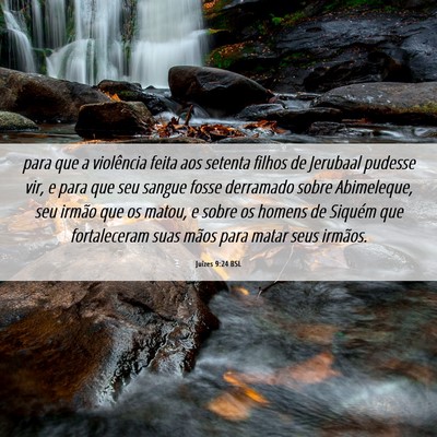 Picture 06 - Juízes 9:24 BSL - para que a violência feita aos setenta filhos de - Bible Verse Picture