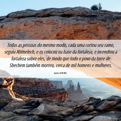 Picture 06 - Juízes 9:49 BSL - Todas as pessoas do mesmo modo, cada uma cortou - Bible Verse Picture