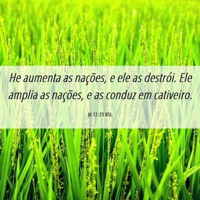 Picture 06 - Jó 12:23 BSL - He aumenta as nações, e ele as destrói. Ele - Bible Verse Picture