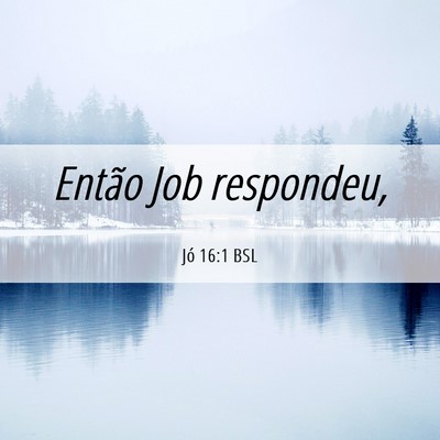 Picture 06 - Jó 16:1 BSL - Então Job - Bible Verse Picture