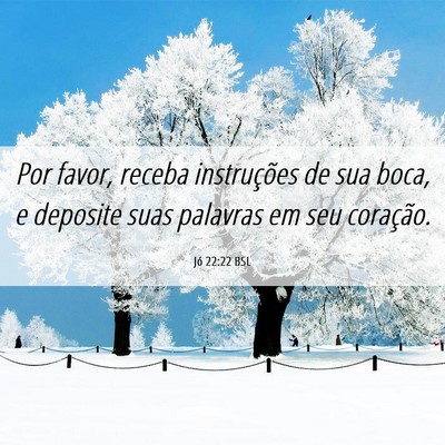 Picture 06 - Jó 22:22 BSL - Por favor, receba instruções de sua boca, e - Bible Verse Picture