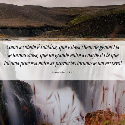 Picture 06 - Lamentações 1:1 BSL - Como a cidade é solitária, que estava cheio de - Bible Verse Picture