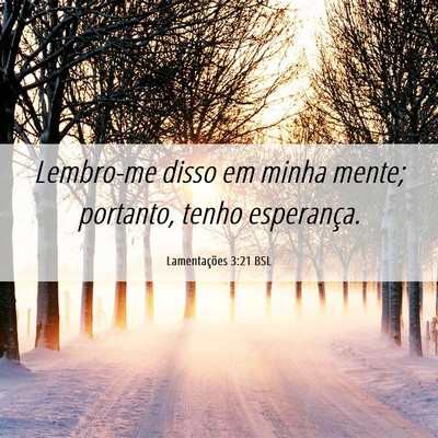 Picture 06 - Lamentações 3:21 BSL - Lembro-me disso em minha mente; portanto, tenho - Bible Verse Picture