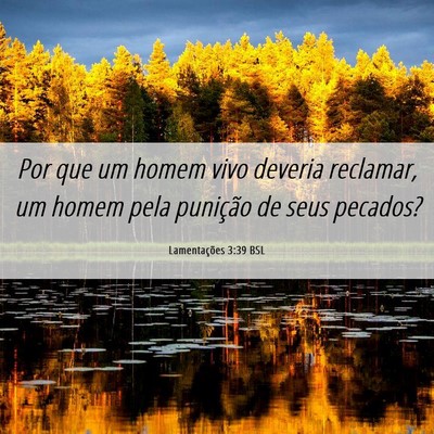 Picture 06 - Lamentações 3:39 BSL - Por que um homem vivo deveria reclamar, um homem - Bible Verse Picture