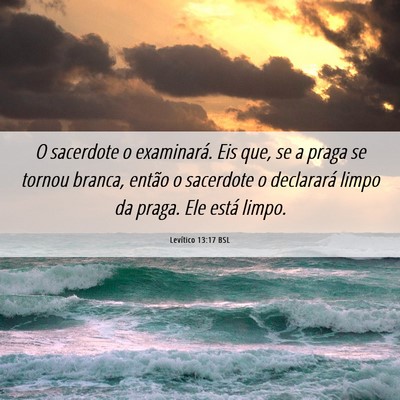 Picture 06 - Levítico 13:17 BSL - O sacerdote o examinará. Eis que, se a praga se - Bible Verse Picture