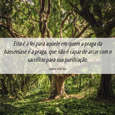 Picture 06 - Levítico 14:32 BSL - Esta é a lei para aquele em quem a praga da - Bible Verse Picture