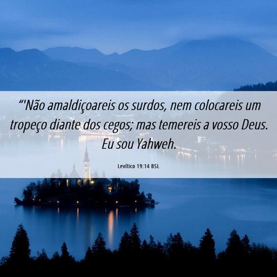 Picture 06 - Levítico 19:14 BSL - “'Não amaldiçoareis os surdos, nem colocareis - Bible Verse Picture