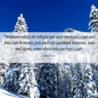 Picture 06 - Levítico 2:11 BSL - “'Nenhuma oferta de refeição que você - Bible Verse Picture