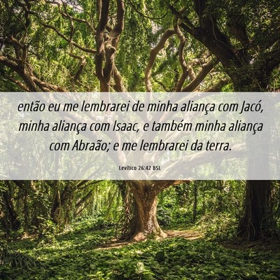 Picture 06 - Levítico 26:42 BSL - então eu me lembrarei de minha aliança com - Bible Verse Picture