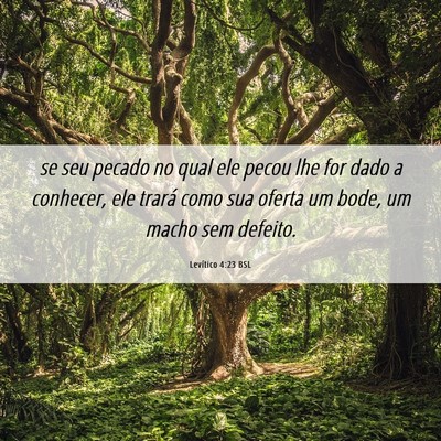 Picture 06 - Levítico 4:23 BSL - se seu pecado no qual ele pecou lhe for dado a - Bible Verse Picture