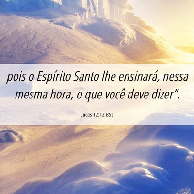 Picture 06 - Lucas 12:12 BSL - pois o Espírito Santo lhe ensinará, nessa mesma - Bible Verse Picture
