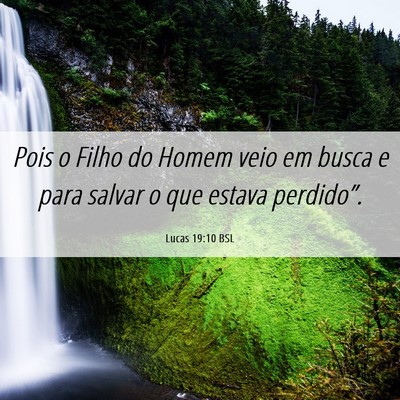 Picture 06 - Lucas 19:10 BSL - Pois o Filho do Homem veio em busca e para salvar - Bible Verse Picture