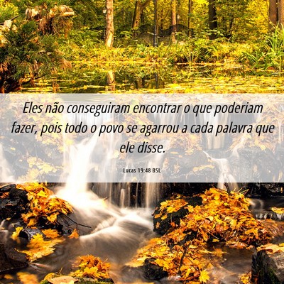 Picture 06 - Lucas 19:48 BSL - Eles não conseguiram encontrar o que poderiam - Bible Verse Picture