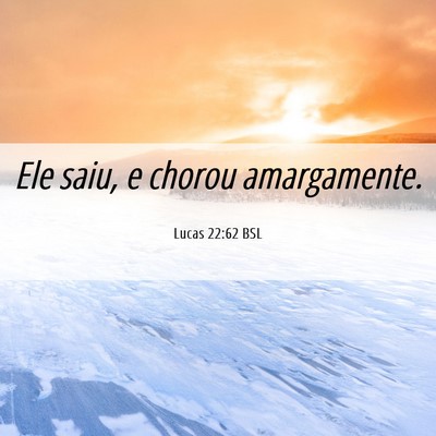 Picture 06 - Lucas 22:62 BSL - Ele saiu, e chorou - Bible Verse Picture