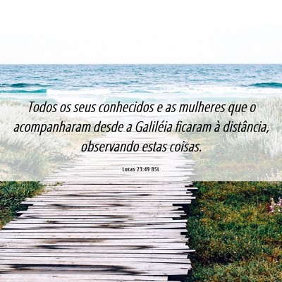 Picture 06 - Lucas 23:49 BSL - Todos os seus conhecidos e as mulheres que o - Bible Verse Picture