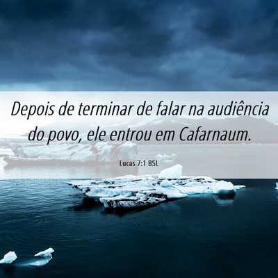 Picture 06 - Lucas 7:1 BSL - Depois de terminar de falar na audiência do - Bible Verse Picture