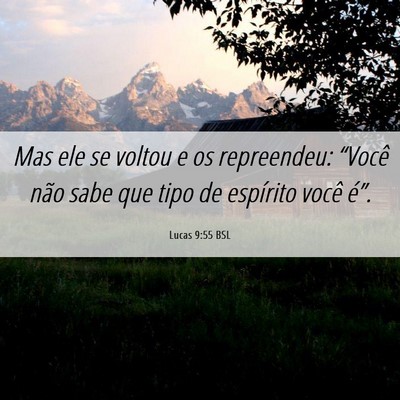 Picture 06 - Lucas 9:55 BSL - Mas ele se voltou e os repreendeu: “Você não - Bible Verse Picture