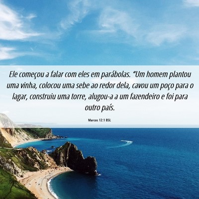 Picture 06 - Marcos 12:1 BSL - Ele começou a falar com eles em parábolas. - Bible Verse Picture