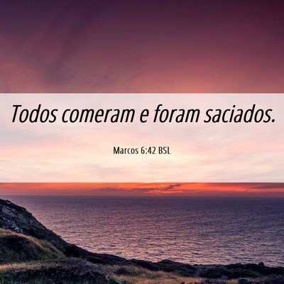 Picture 06 - Marcos 6:42 BSL - Todos comeram e foram - Bible Verse Picture