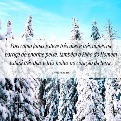 Picture 06 - Mateus 12:40 BSL - Pois como Jonas esteve três dias e três noites - Bible Verse Picture