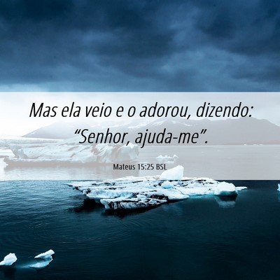 Picture 06 - Mateus 15:25 BSL - Mas ela veio e o adorou, dizendo: “Senhor, - Bible Verse Picture