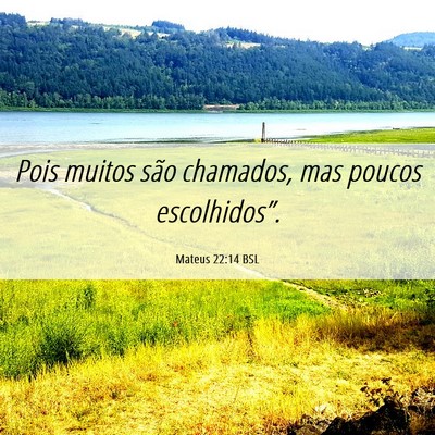 Picture 06 - Mateus 22:14 BSL - Pois muitos são chamados, mas poucos - Bible Verse Picture