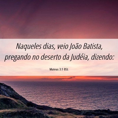Picture 06 - Mateus 3:1 BSL - Naqueles dias, veio João Batista, pregando no - Bible Verse Picture