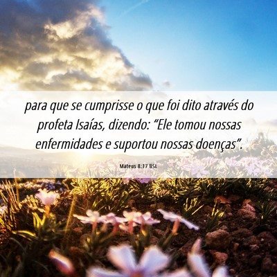 Picture 06 - Mateus 8:17 BSL - para que se cumprisse o que foi dito através do - Bible Verse Picture