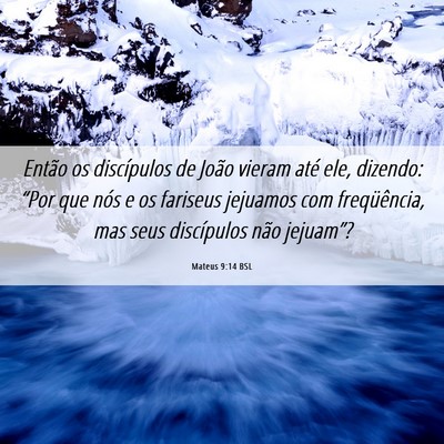 Picture 06 - Mateus 9:14 BSL - Então os discípulos de João vieram até ele, - Bible Verse Picture