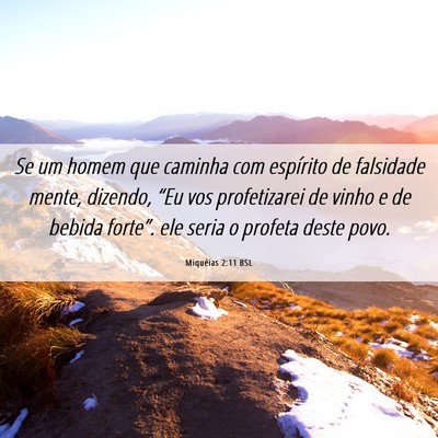 Picture 06 - Miquéias 2:11 BSL - Se um homem que caminha com espírito de - Bible Verse Picture