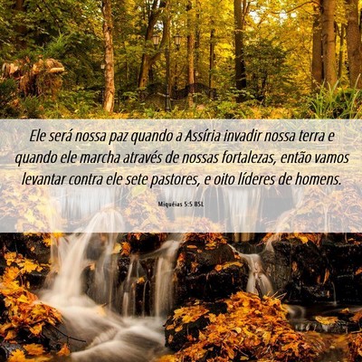 Picture 06 - Miquéias 5:5 BSL - Ele será nossa paz quando a Assíria invadir - Bible Verse Picture