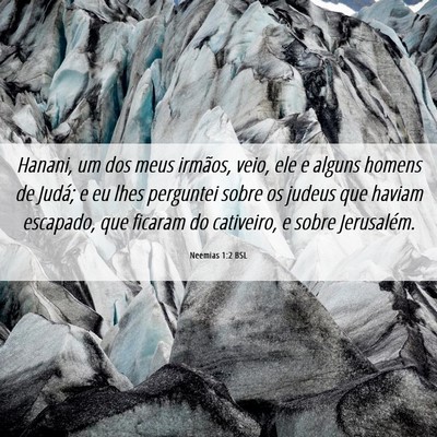 Picture 06 - Neemias 1:2 BSL - Hanani, um dos meus irmãos, veio, ele e alguns - Bible Verse Picture