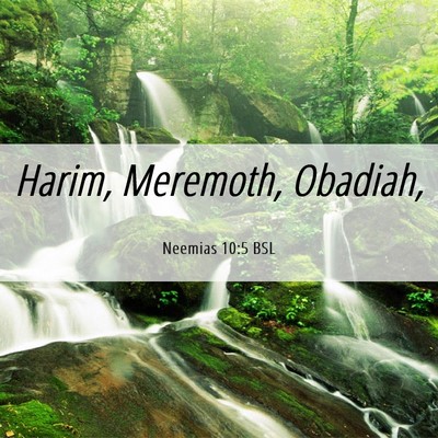Picture 06 - Neemias 10:5 BSL - Harim, Meremoth, - Bible Verse Picture