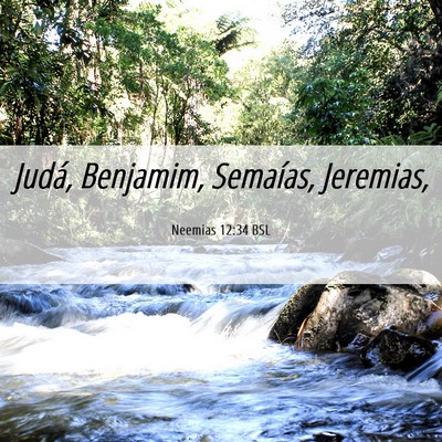 Picture 06 - Neemias 12:34 BSL - Judá, Benjamim, Semaías, - Bible Verse Picture