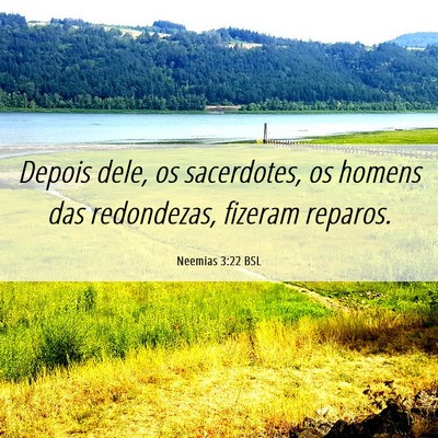 Picture 06 - Neemias 3:22 BSL - Depois dele, os sacerdotes, os homens das - Bible Verse Picture