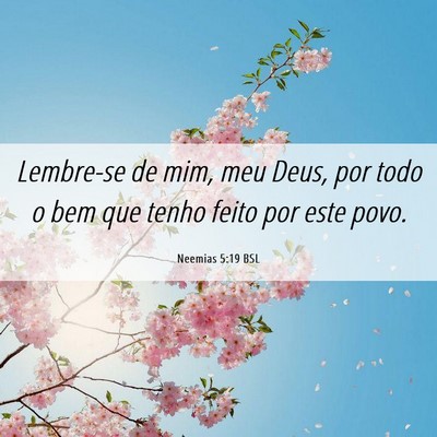 Picture 06 - Neemias 5:19 BSL - Lembre-se de mim, meu Deus, por todo o bem que - Bible Verse Picture