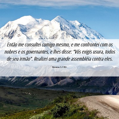 Picture 06 - Neemias 5:7 BSL - Então me consultei comigo mesmo, e me confrontei - Bible Verse Picture