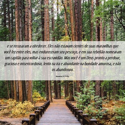 Picture 06 - Neemias 9:17 BSL - e se recusaram a obedecer. Eles não estavam - Bible Verse Picture