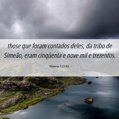 Picture 06 - Números 1:23 BSL - those que foram contados deles, da tribo de - Bible Verse Picture