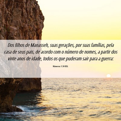 Picture 06 - Números 1:34 BSL - Dos filhos de Manasseh, suas gerações, por suas - Bible Verse Picture