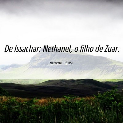 Picture 06 - Números 1:8 BSL - De Issachar: Nethanel, o filho de - Bible Verse Picture