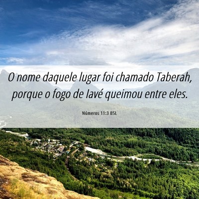 Picture 06 - Números 11:3 BSL - O nome daquele lugar foi chamado Taberah, porque - Bible Verse Picture