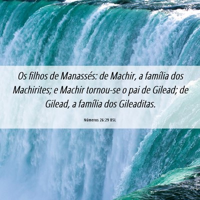 Picture 06 - Números 26:29 BSL - Os filhos de Manassés: de Machir, a família dos - Bible Verse Picture