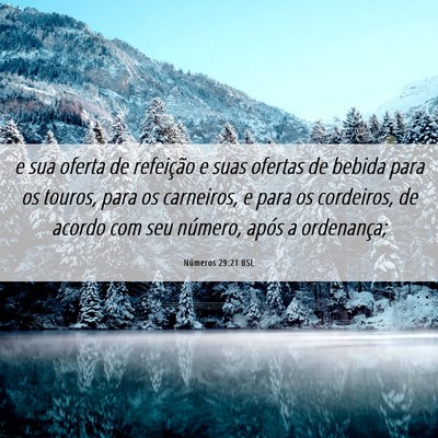 Picture 06 - Números 29:21 BSL - e sua oferta de refeição e suas ofertas de - Bible Verse Picture