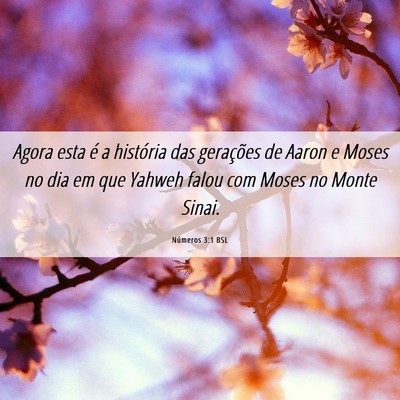 Picture 06 - Números 3:1 BSL - Agora esta é a história das gerações de Aaron - Bible Verse Picture