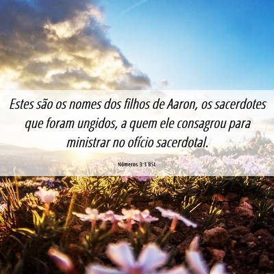 Picture 06 - Números 3:3 BSL - Estes são os nomes dos filhos de Aaron, os - Bible Verse Picture