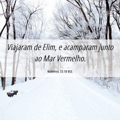 Picture 06 - Números 33:10 BSL - Viajaram de Elim, e acamparam junto ao Mar - Bible Verse Picture