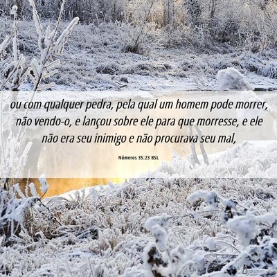 Picture 06 - Números 35:23 BSL - ou com qualquer pedra, pela qual um homem pode - Bible Verse Picture