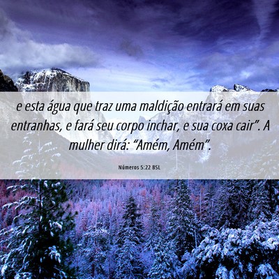 Picture 06 - Números 5:22 BSL - e esta água que traz uma maldição entrará em - Bible Verse Picture